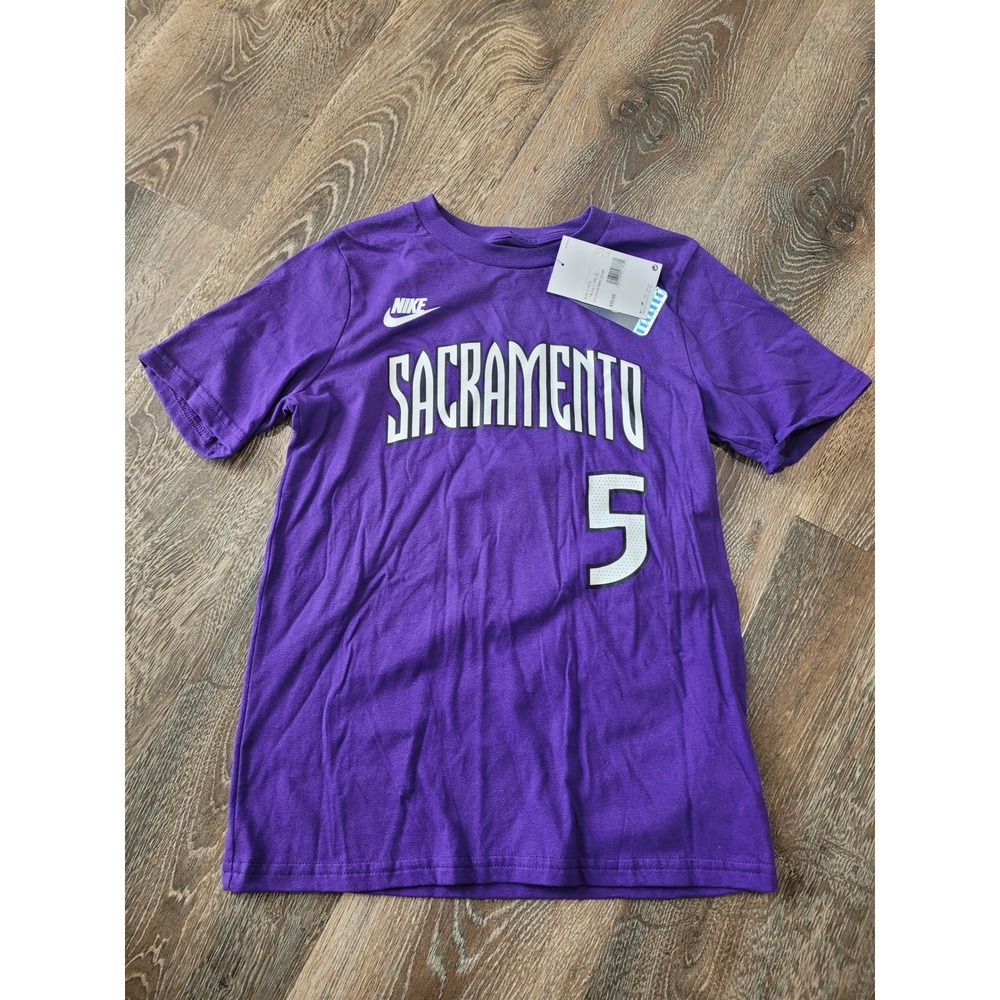 Nike NBA Sacramento Kings De'Aaron Fox #5 Jersey T-Shirt Youth Size M‎ #2